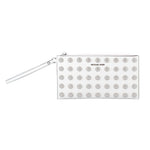 Michael Kors - Polished Studded Leather Wristlet Clutch - White Michael Kors