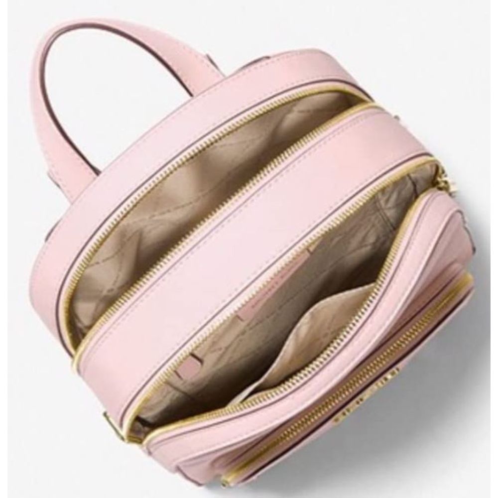 Michael Kors - Sophisticated Smooth Leather Structured Backpack - Powder Blush Michael Kors
