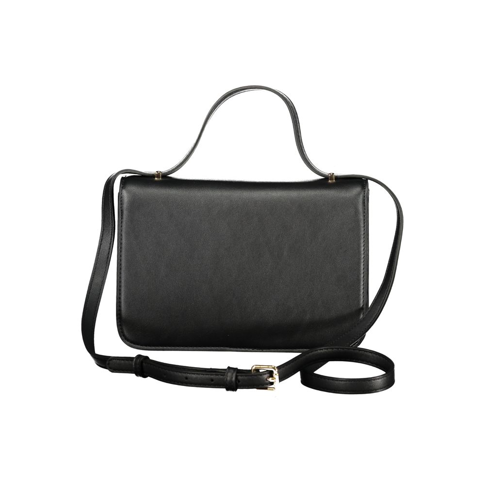 Valentino - Structured Minimalist Top Handle Crossbody Bag - Black Mario Valentino