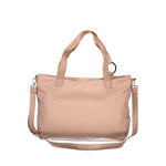 Valentino - Chic Textured PU Leather Tote Bag With Gold Hardware - Pink Mario Valentino