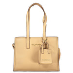 Valentino - Structured Textured Tote Bag with Logo Strap and Mini Charm - Beige Mario Valentino