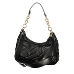 Valentino - Bold Geometric Quilted Chain Shoulder Bag - Black Mario Valentino