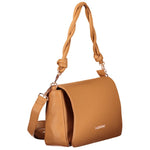 Valentino - Chic Braided Handle Textured Shoulder Bag - Tan Mario Valentino
