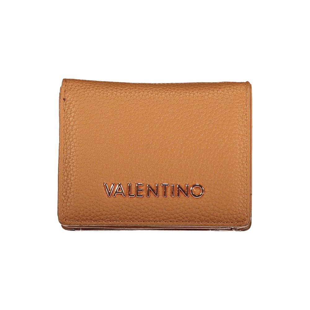 Valentino - Textured Polyethylene Bifold Wallet - Brown Mario Valentino