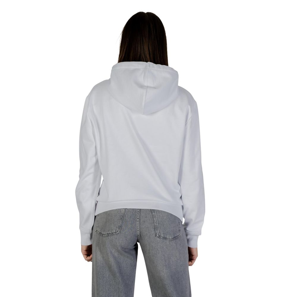 Calvin Klein Jeans - Minimalist Cotton Blend Regular Fit Pullover Hoodie - White Calvin Klein Jeans