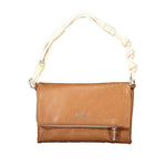 Desigual - Embossed PU Leather Shoulder Bag with Knotted Handle - Brown Desigual