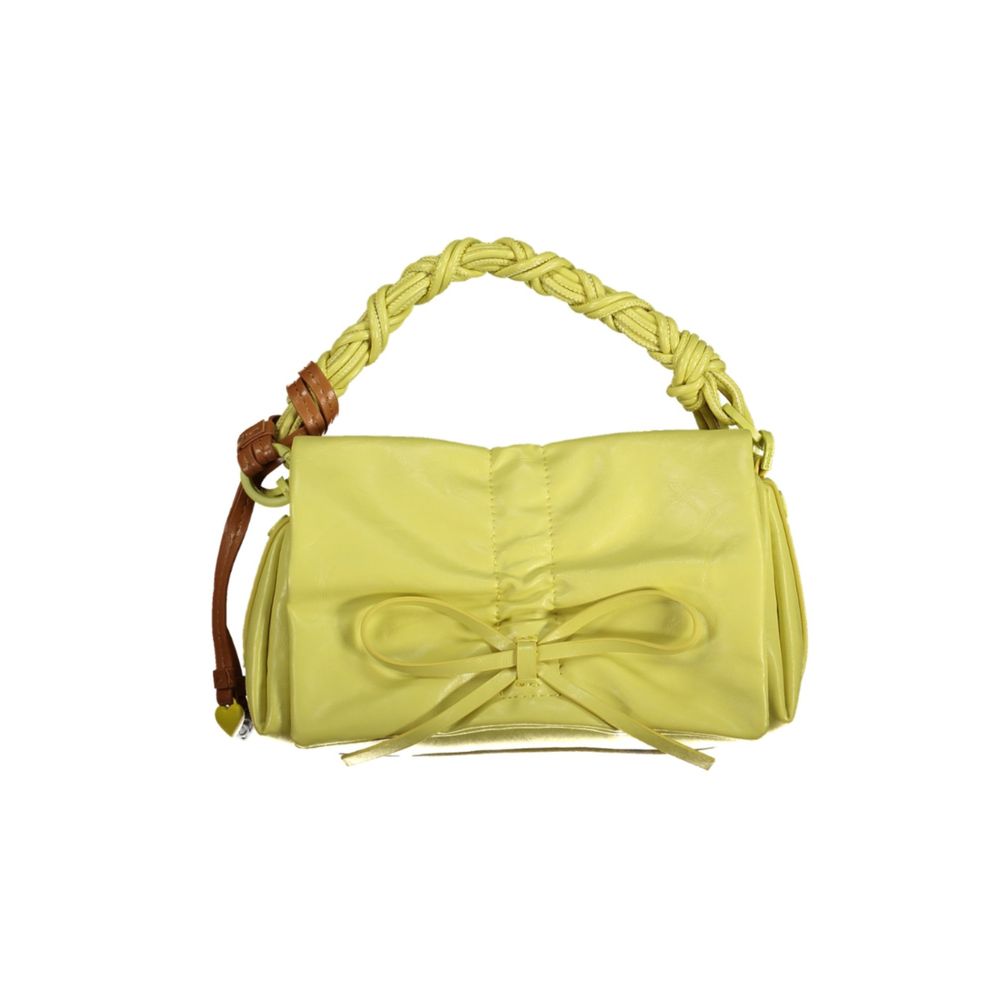 Desigual - Vibrant Braided Handle Bow Detail Shoulder Bag - Yellow Desigual