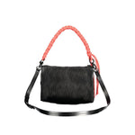 Desigual - Bold Braided Handle Textured Shoulder Bag - Black Coral Desigual