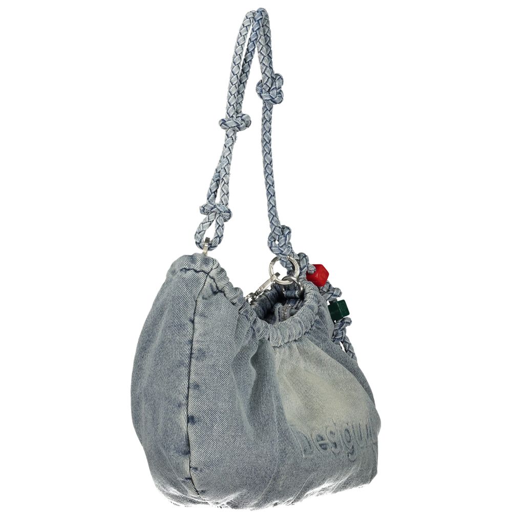 Desigual - Playful Braided Rope Denim Shoulder Bag - Azzurro Desigual