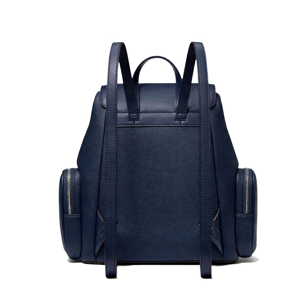 Michael Kors - Jet Set Textured Backpack with Chain Detail - Navy Michael Kors