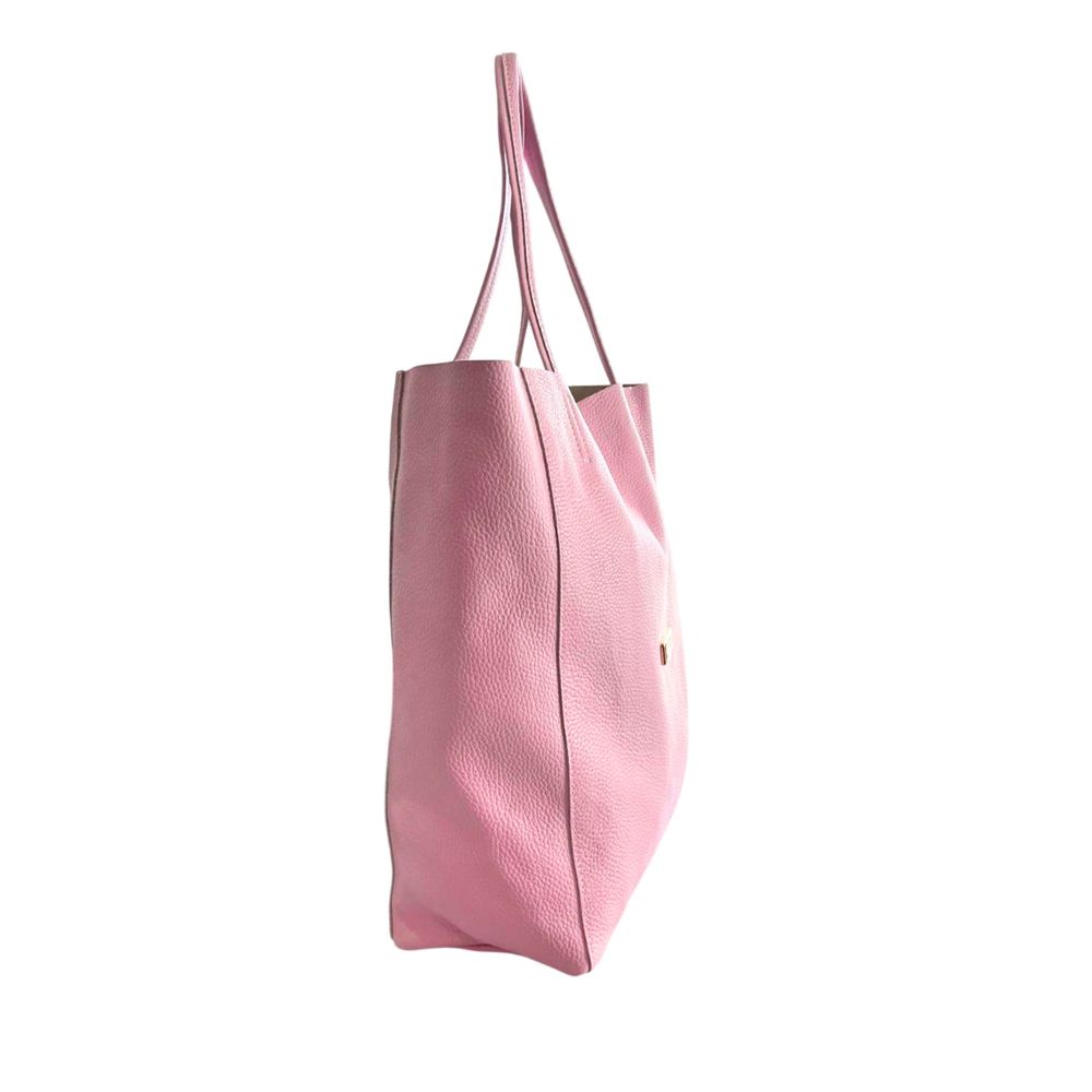 Baldinini Trend - Chic Pebbled Leather Shoulder Tote Bag - Pink Baldinini Trend