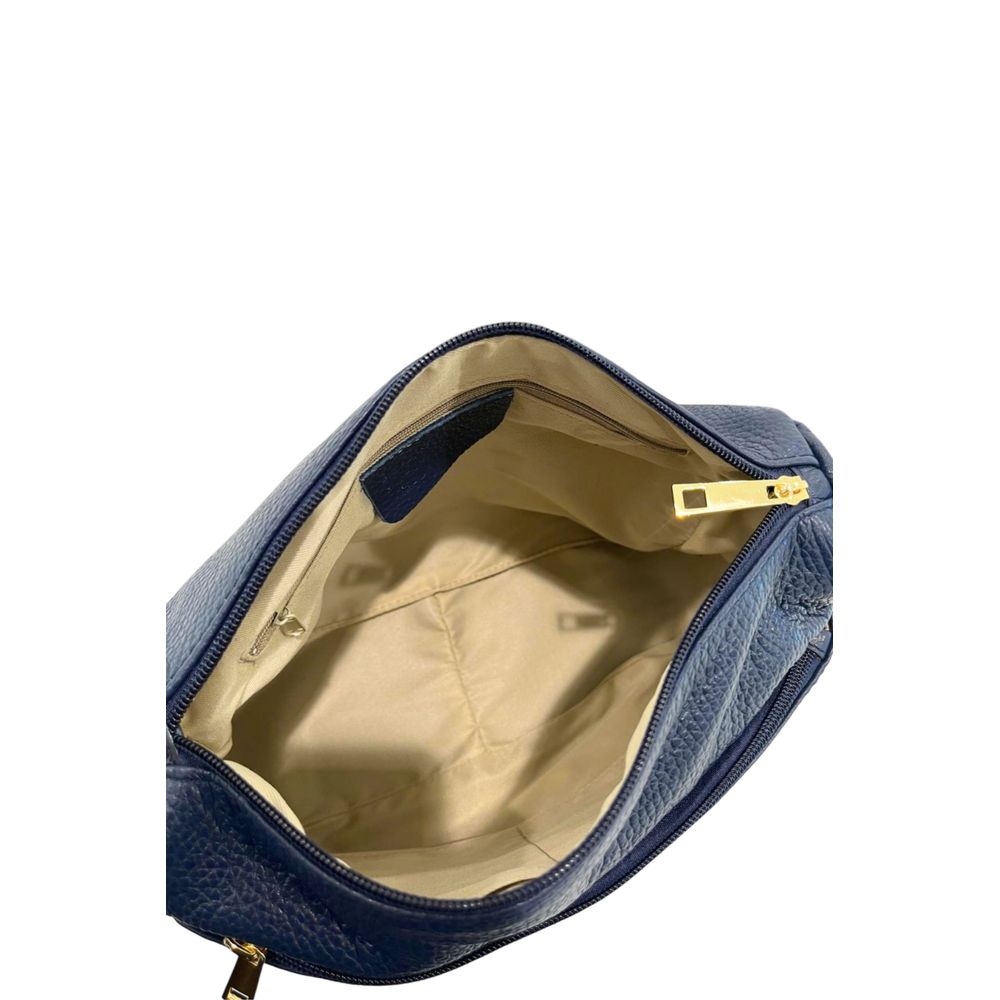 Baldinini Trend - Textured Cowhide Crossbody Bag - Blue Baldinini Trend