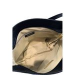 Baldinini Trend - Structured Textured Cowhide Shoulder Bag with Gold Hardware - Black Baldinini Trend