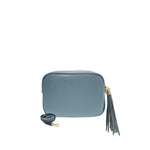 Baldinini Trend - Textured Cowhide Crossbody Bag with Fringe Tassel - Blue Baldinini Trend