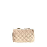 Baldinini Trend - Elegant Quilted Cowhide Mini Crossbody Bag - Beige Baldinini Trend