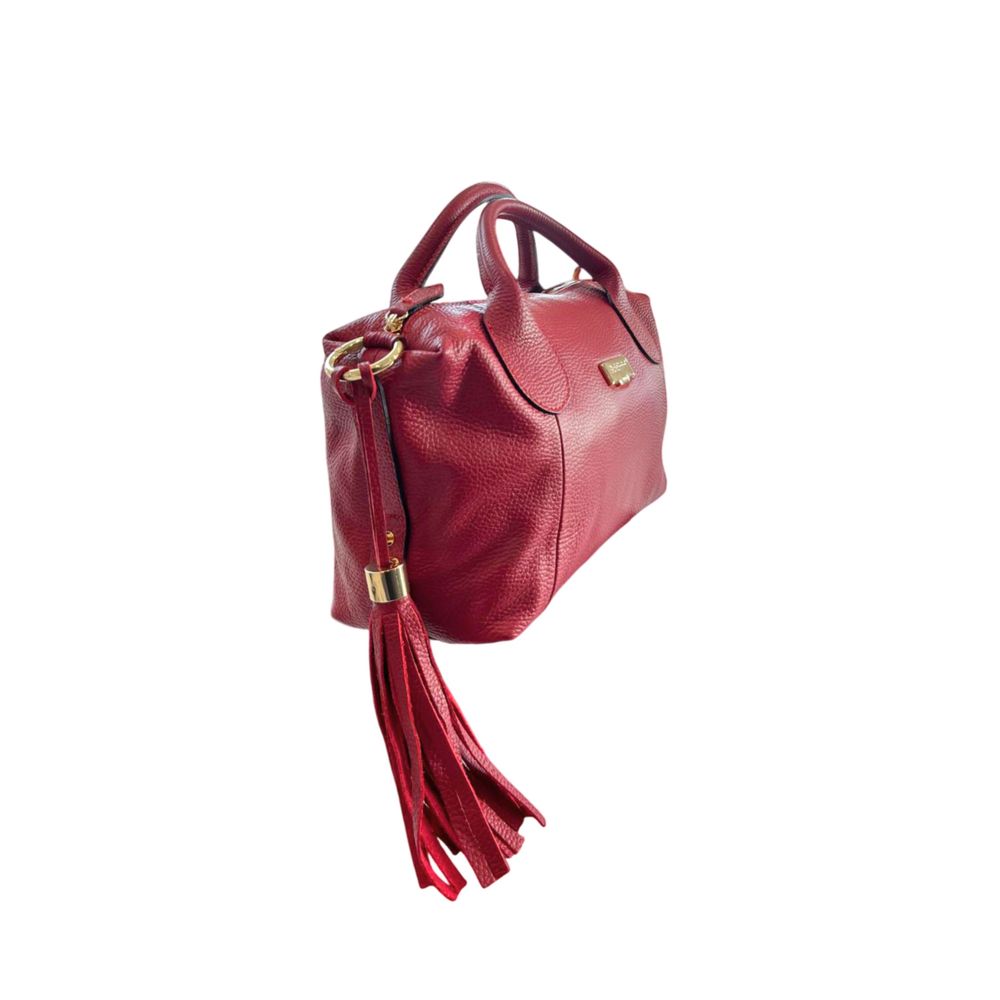 Baldinini Trend - Textured Cowhide Shoulder Bag with Tassel - Red Baldinini Trend