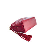 Baldinini Trend - Textured Cowhide Shoulder Bag with Tassel - Red Baldinini Trend