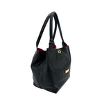Baldinini Trend - Soft Pebbled Leather Structured Shoulder Bag - Black Baldinini Trend