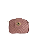 Baldinini Trend - Elegant Quilted Chevron Crossbody Bag - Pink Baldinini Trend