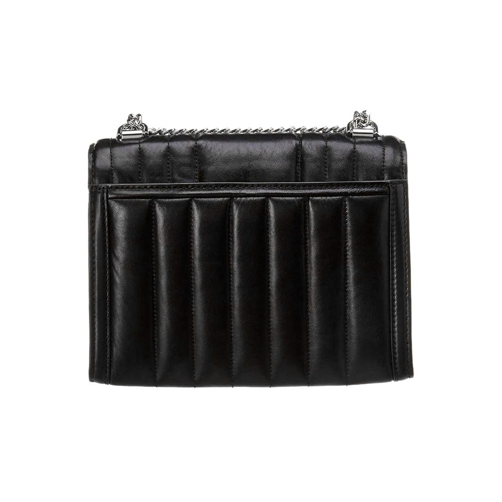Michael Kors - Luxe Quilted Faux Fur Chain Shoulder Bag - Black Michael Kors