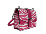 Michael Kors - Bold Zebra Print Compact Crossbody Bag - Dragon Fruit Michael Kors