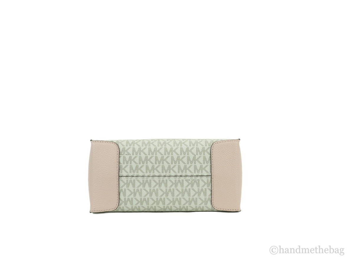 Michael Kors - Sophisticated Logo Print Structured Crossbody Bag - Powder Blush Multi Michael Kors