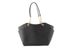 Michael Kors - Polished Signature PVC Large Chain Tote Bag - Black Michael Kors