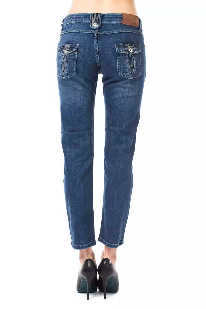 Ungaro Fever - Chic Straight Leg Ankle Jeans - Light Blue Ungaro Fever