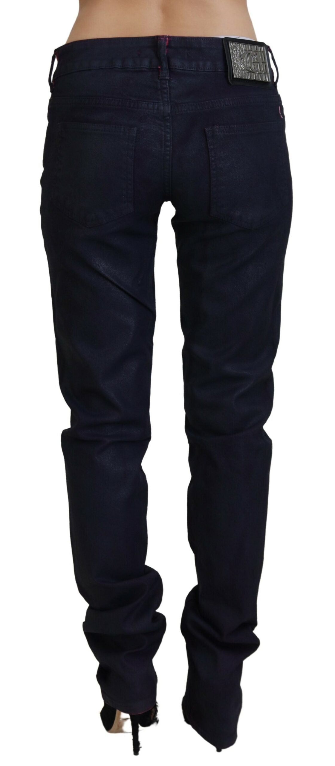 Just Cavalli - Edgy Low Waist Slim Fit Skinny Jeans - Black Just Cavalli