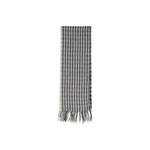 Only - Sophisticated Split Check Lightweight Scarf - Grey Only