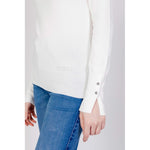 Guess - Minimalist Cotton Long Sleeve Sweatshirt - White Guess