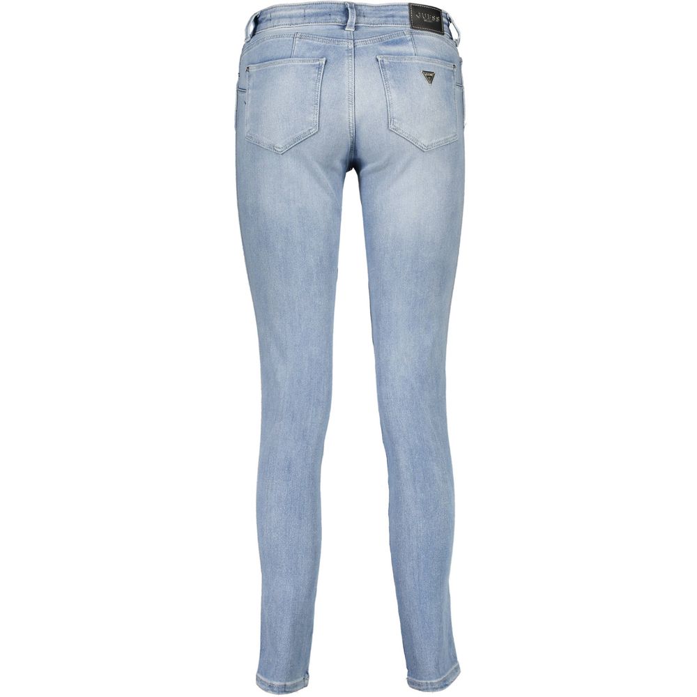 Guess Jeans - Sleek Skinny Fit Light Wash Denim Jeans - Blue Guess Jeans