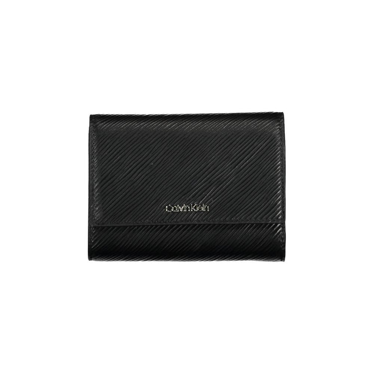 Calvin Klein - Sleek Textured Polyethylene Wallet with RFID Protection - Black Calvin Klein