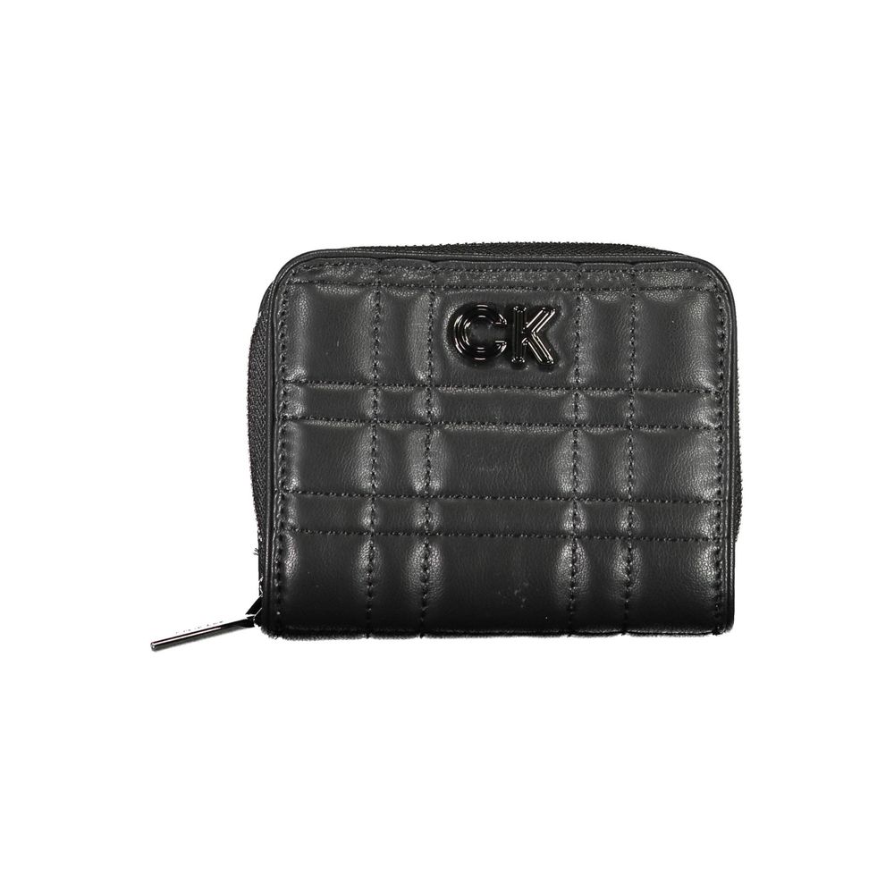 Calvin Klein - Sleek Quilted Zip-Around Wallet with RFID Protection - Black Calvin Klein