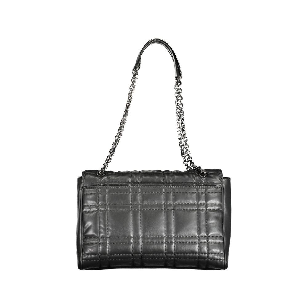 Calvin Klein - Sleek Quilted Chain Handle Shoulder Bag - Black Calvin Klein