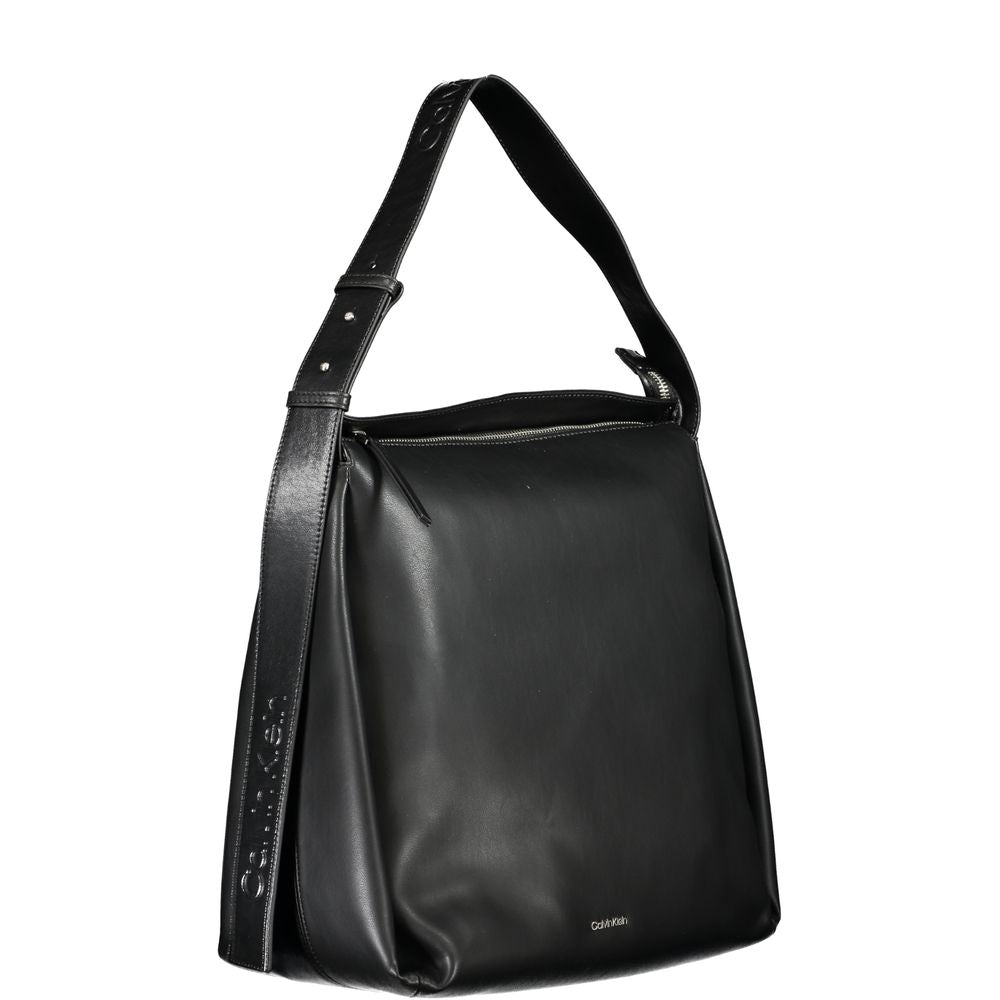 Calvin Klein - Sleek Recycled Polyester Shoulder Bag - Black Calvin Klein