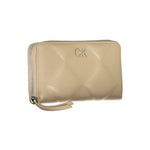 Calvin Klein - Elegant Quilted Multi-Compartment RFID Wallet - Beige Calvin Klein