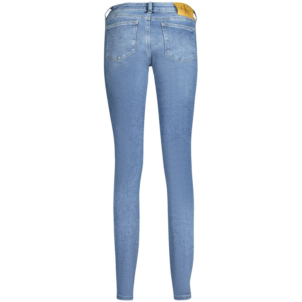 Calvin Klein - Polished Mid-Rise Skinny Denim Jeans - Light Blue Calvin Klein