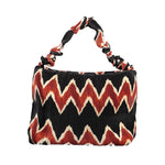 Desigual - Bold Pleated Geometric Print Shoulder Bag - Black Multi Desigual