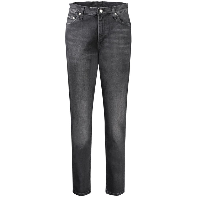Calvin Klein - Classic High-Rise Cotton Mom Jeans - Black Calvin Klein
