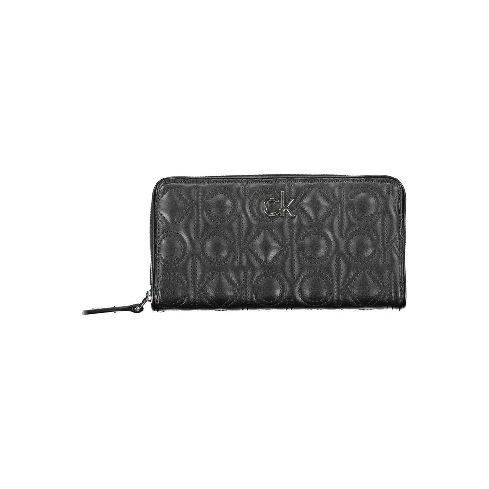 Calvin Klein - Minimalist Embossed Logo Zip Wallet - Black Calvin Klein