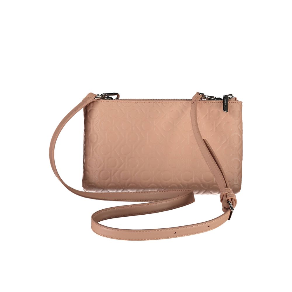 Calvin Klein - Minimalist Embossed Logo Crossbody Bag - Pink Calvin Klein
