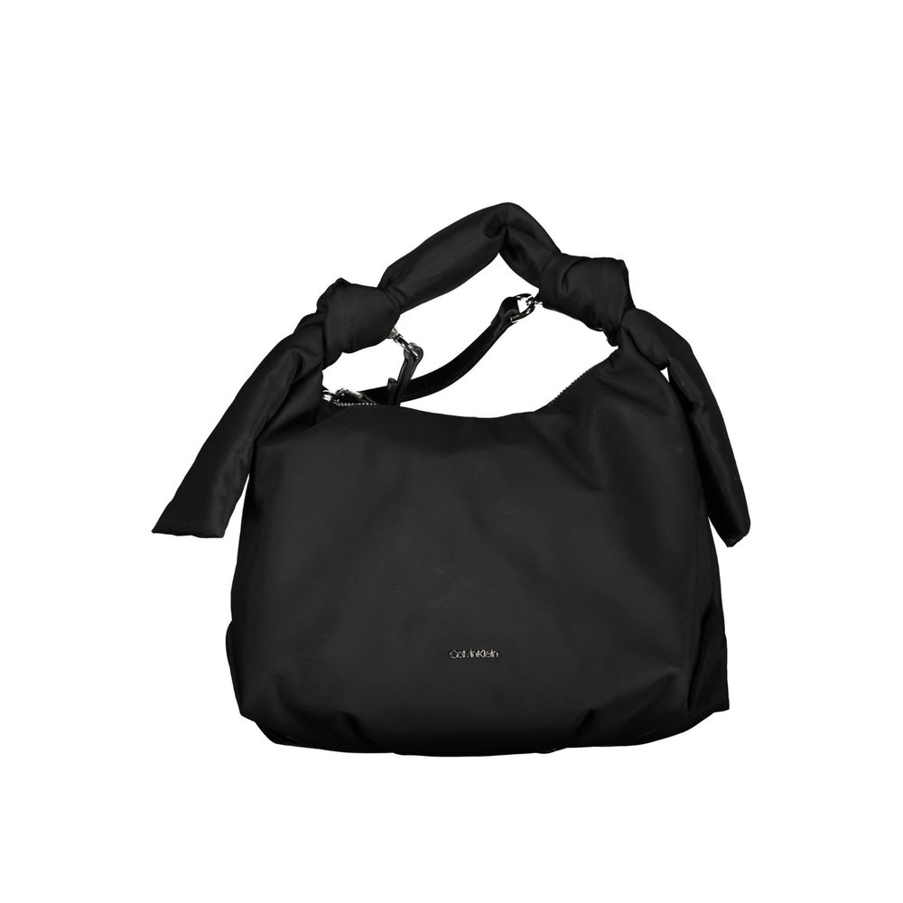 Calvin Klein - Chic Knotted Handle Nylon Shoulder Bag - Black Calvin Klein