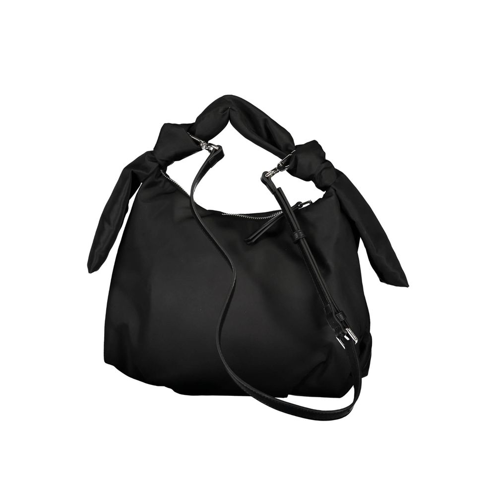 Calvin Klein - Chic Knotted Handle Nylon Shoulder Bag - Black Calvin Klein