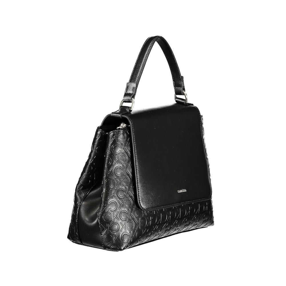 Calvin Klein - Structured Monogram Shoulder Bag - Black Calvin Klein