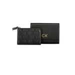 Calvin Klein - Sleek Recycled Polyester Wallet with Wrist Strap - Black Calvin Klein