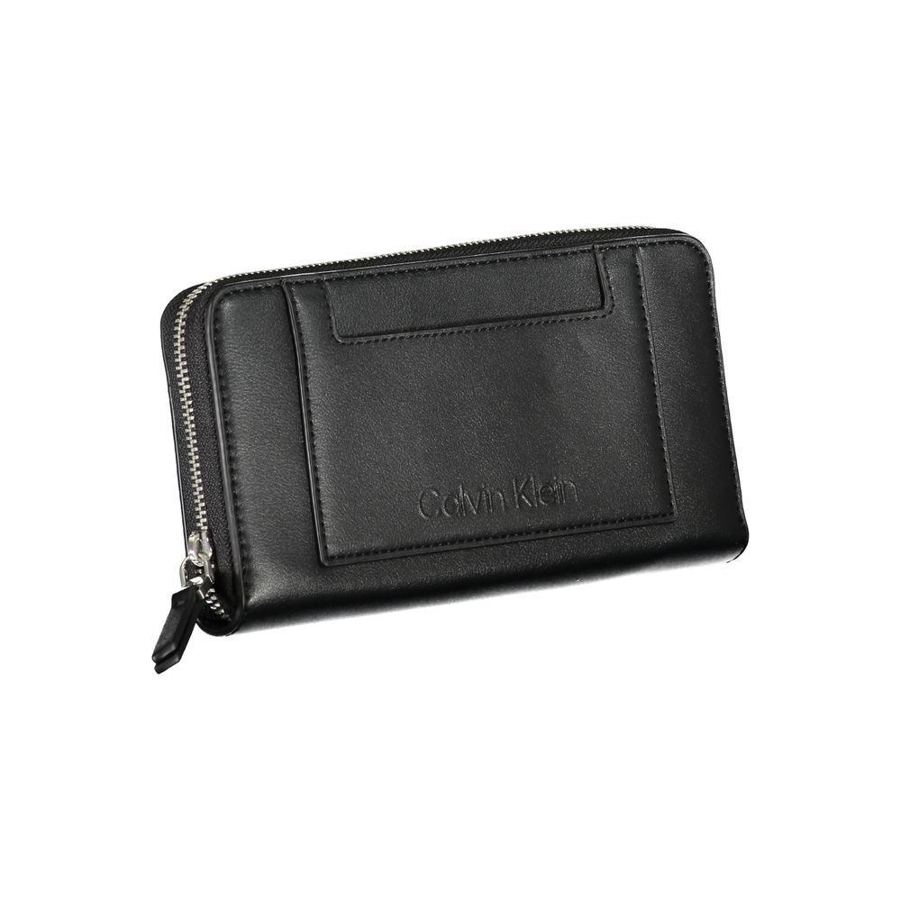 Calvin Klein - Sleek Recycled Polyester Zip Wallet - Black Calvin Klein