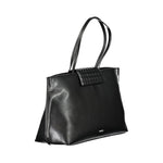 Calvin Klein - Sleek Structured Textured Detail Shoulder Bag - Black Calvin Klein