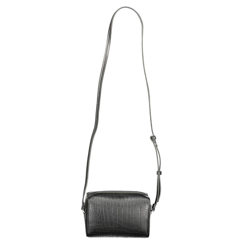 Calvin Klein - Structured Croc-Effect Crossbody Bag - Black Calvin Klein
