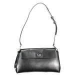 Calvin Klein - Sleek Minimalist Recycled Polyester Shoulder Bag - Black Calvin Klein
